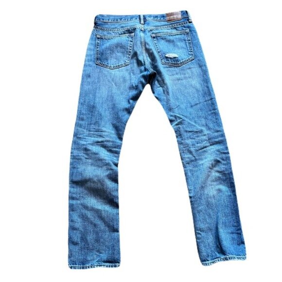 Gap 1969 29 x 30 Blue Distressed Slim Fit Jeans - Picture 2 of 4